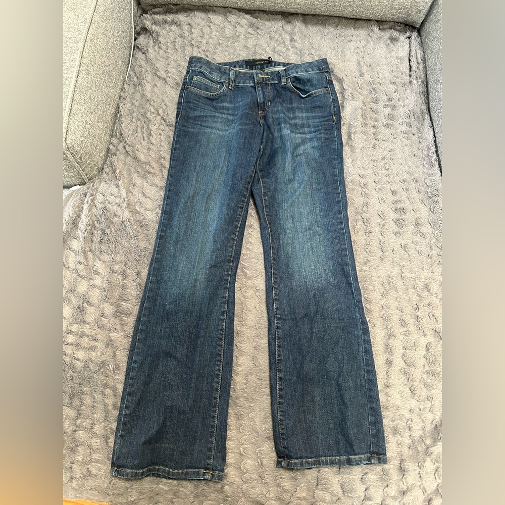 Calvin Klein Blue Flare Wide Leg Jeans